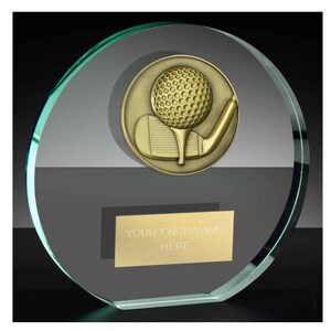 Golf Glass Award - Personalized Engraving - Gift Boxed