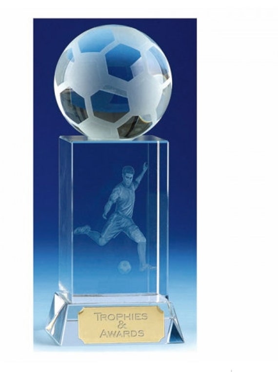Football Crystal Glass Award Football Crystal Coffret cadeau Gravure  personnalisée -  France