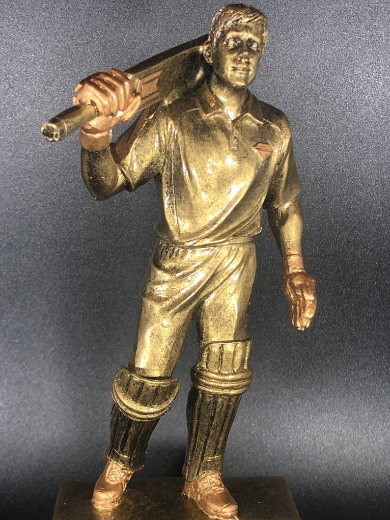 Cricket Batsman Trophy Award Personalized Engraving Custom insert image 2