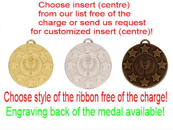 SILVER OR BRONZE/ CERTIFICATE MAN OF THE MATCH MEDALS X 10 METAL/50MM /GOLD 