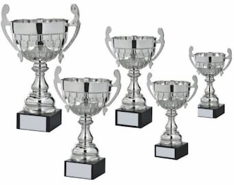 Coppa del trofeo in metallo argentato - Incisione personalizzata