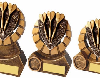 Darts Award Trophy - Personalized Engraving - Custom Insert