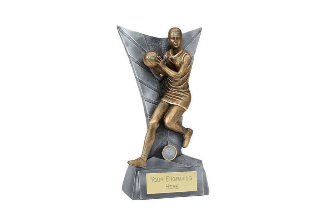 Netball Female Award Trophy - Personalised Engraving - Customize Insert ...
