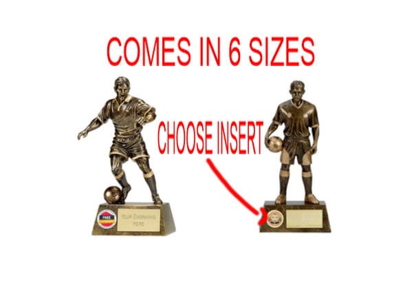 DEFENDER FOOTBALL TROPHY PLAYER CUP AWARD FREE ENGRAVING