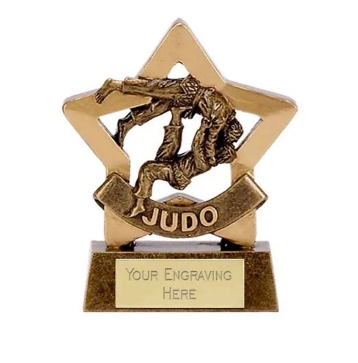 Trophée en Verre Judo à Personnaliser