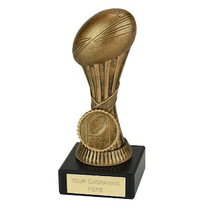 Rugby Award - Personalized Engraving - Custom Insert