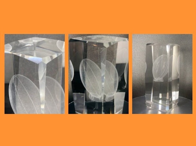 Rugby Crystal Glass Award Personalised Engraving Etsy UK