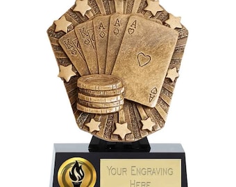 Personalised Engraved Cosmos Poker Great Player Team Award 