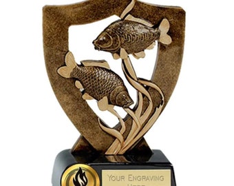 Trofeum za wędkarstwo – grawerunek personalizowany – wkładka na zamówienie