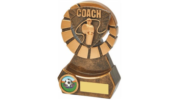 Trophée Football – Joueur De L'année – Managers – Figurine Résine Or Et Argent (neuf, Gravure Offerte)