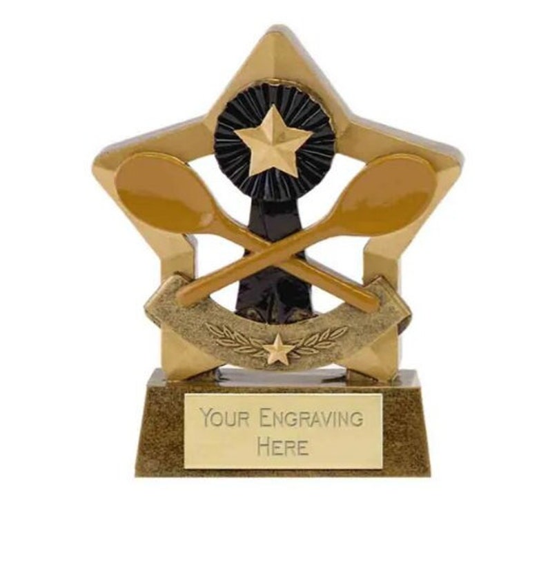 Wooden Spoon Award Trophy  Personalized Engraving image 1