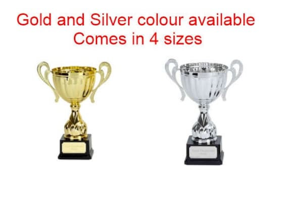 Coppa trofeo in metallo argentato tipo Champions League - Merini