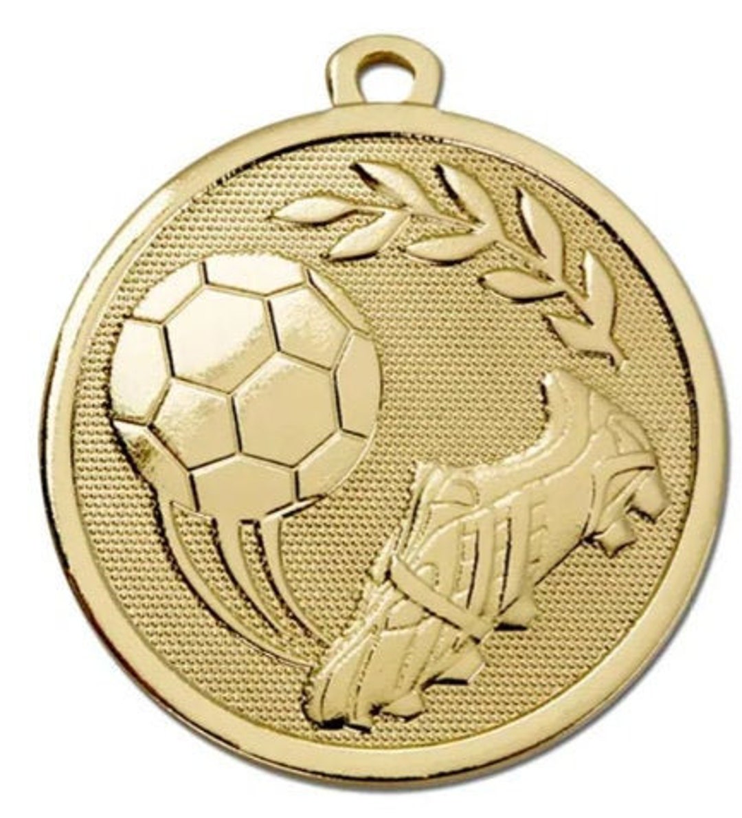1 a 50 paquetes de medallas de fútbol plateadas grandes de 3 pulgadas  grabadas, premios personalizados D03-EG46