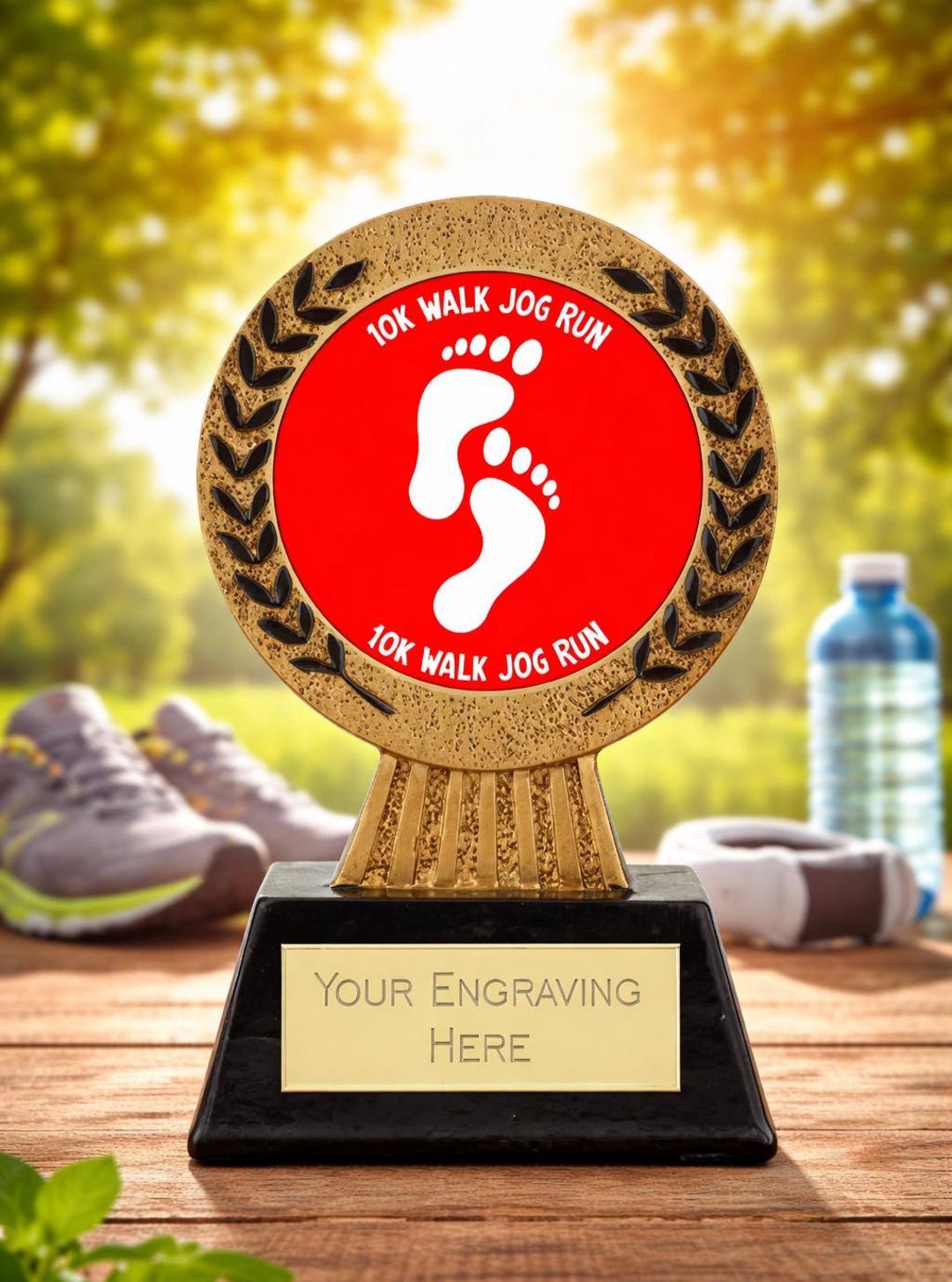 Running 10K Walk Jog Run Award - Personalized Engraving - Etsy