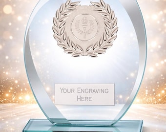 Glass Award - Gravure personnalisée - Encart personnalisé