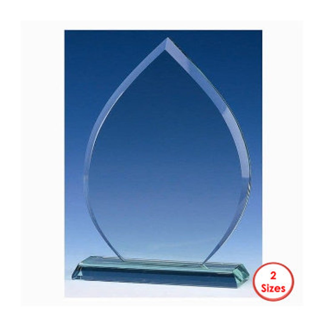 Personalisiert Acryl Trophäe - Moderne Auszeichnung Mit Gravur 205x155mm