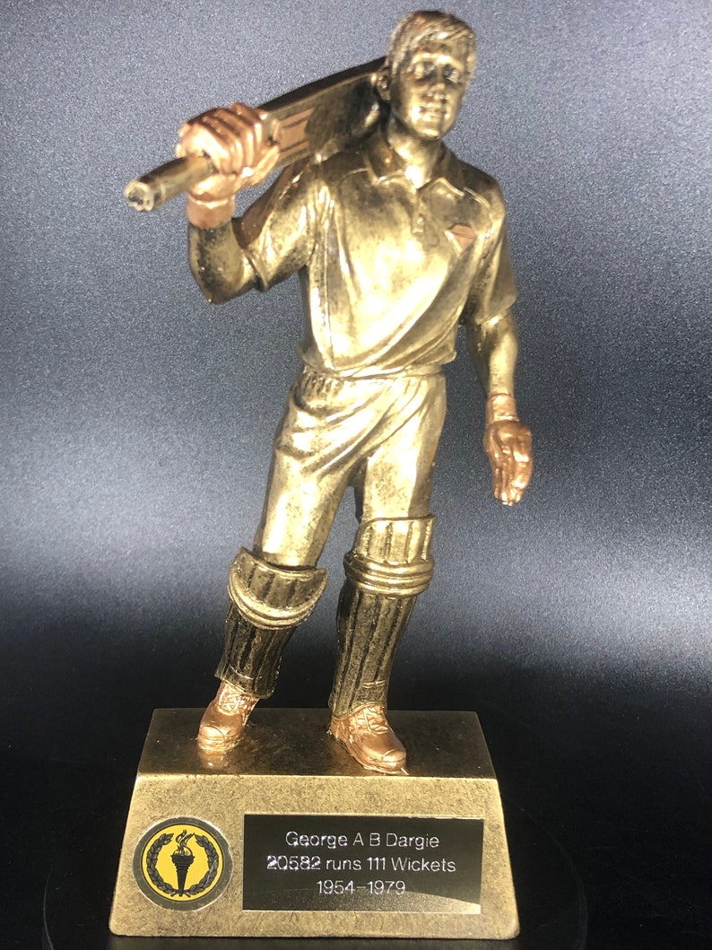 Cricket Batsman Trophy Award Personalized Engraving Custom insert image 3