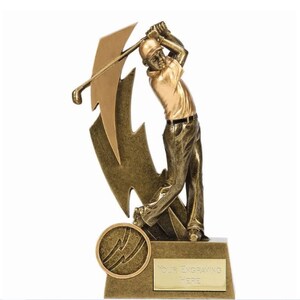 Golf 2D Male Trophy Award – personalisierte Gravur – individueller Einsatz
