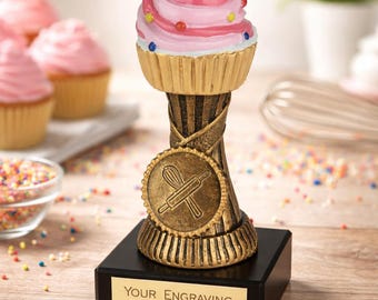 Cupcake Award - Personalized Engraving - Custom Insert