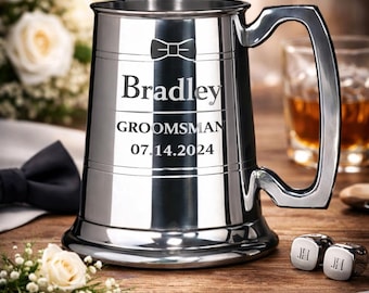 Personalized Pewter Tankard 0.5 Pt
