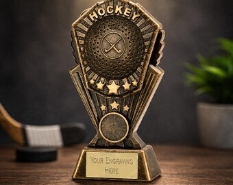 Trofeo de hockey - Grabado personalizado - Inserto personalizable