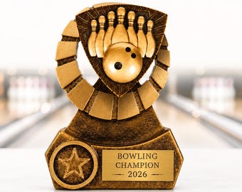 Personalised Ten Pin Trophy | Custom Engraved Champion Award