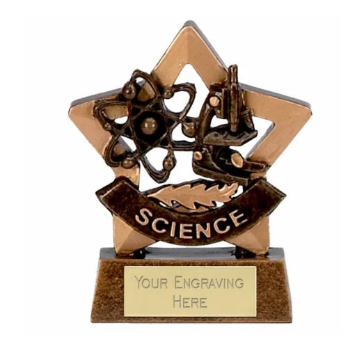 Science Trophy Custom Science Award Trophy - Personalized Engraving - Etsy