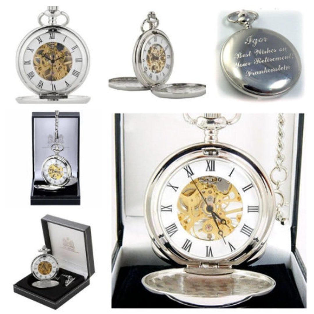 Pocket Watch Personalized Engravable Pocket Watch Custom Pocket Watch