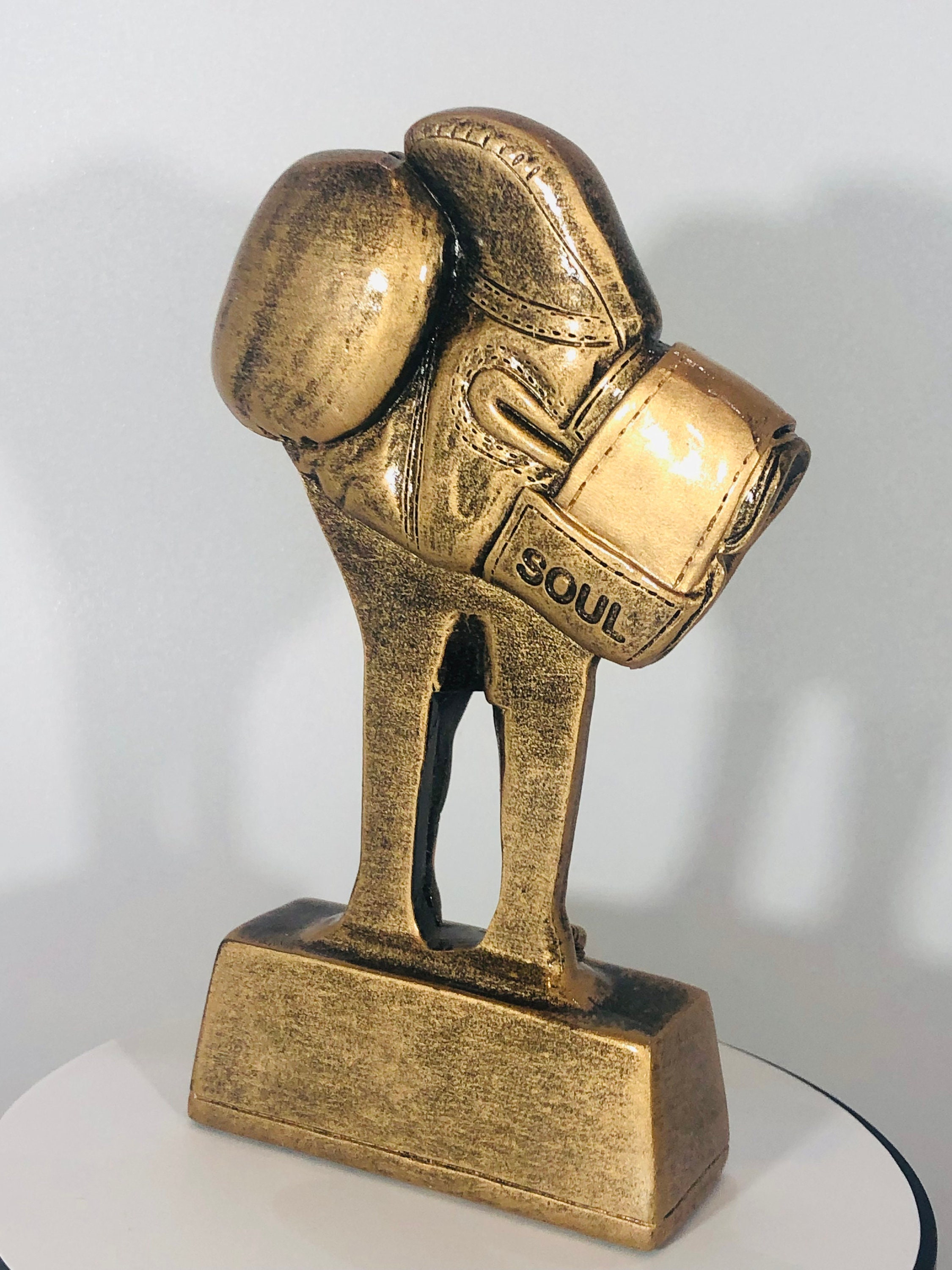 Boxing Abstract Trophy Boxing Award Trophy - Personalized Engraving - Etsy