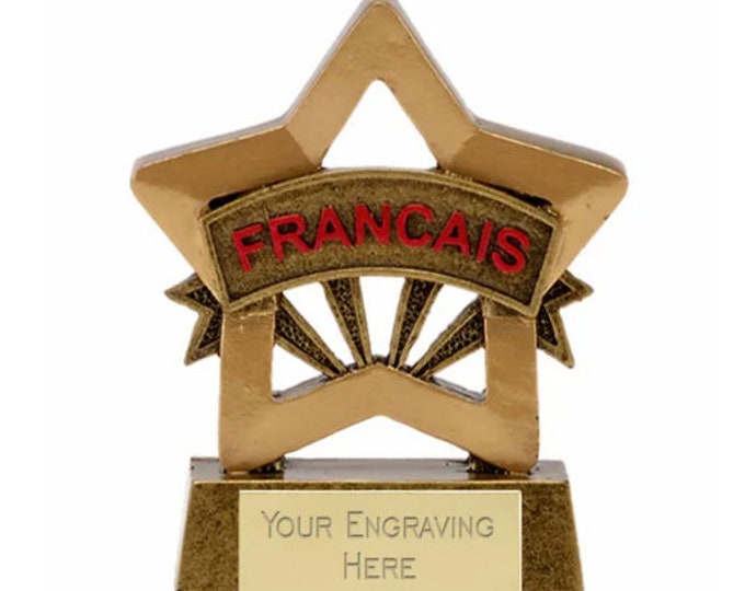 Franse Award Trophy - Gepersonaliseerde gravure