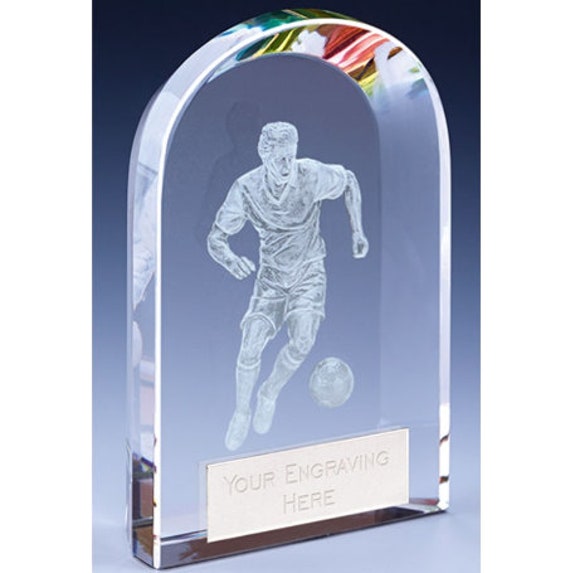 Football Crystal Glass Award Football Crystal Coffret cadeau Gravure  personnalisée -  France