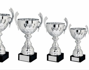 Coppa del trofeo in metallo argentato - Incisione personalizzata