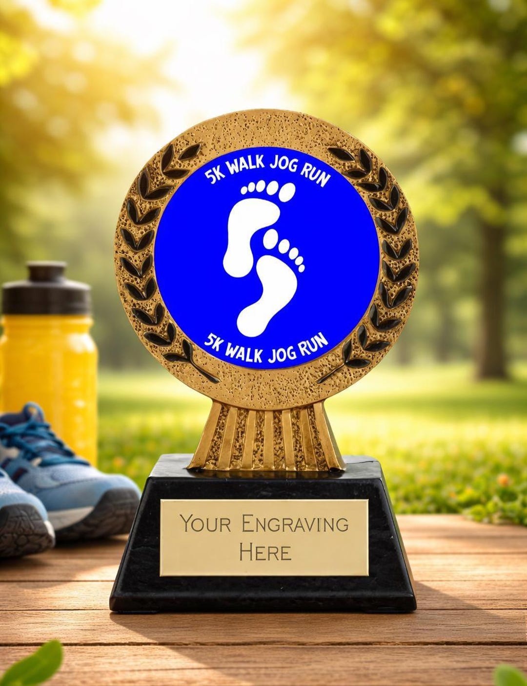 Running 5K Walk Jog Run Award - Personalized Engraving - Etsy