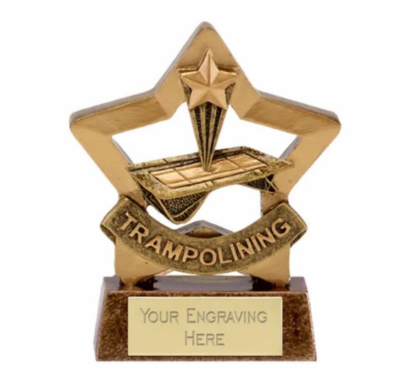 Trampolining Award Trophy 8.25 cm with Free Engraving and optional gift box 