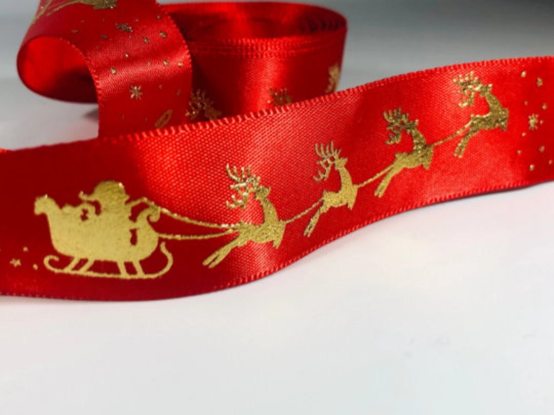 Merry Christmas Gold Foiled Ribbon Kit