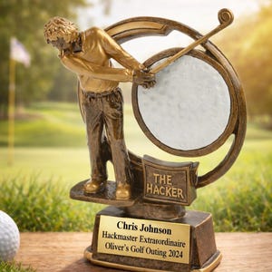 Trofeo del premio Golf the Hacker - Grabado personalizado