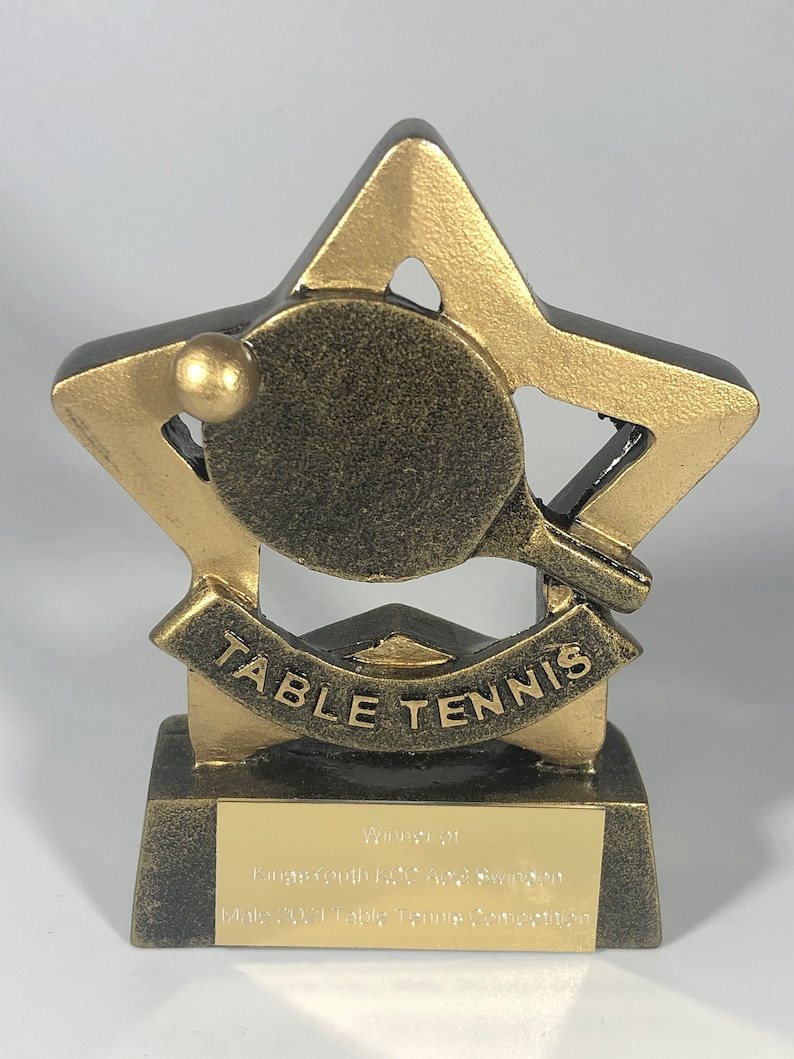 Table Tennis Award Trophy Personalized Engraving - Etsy