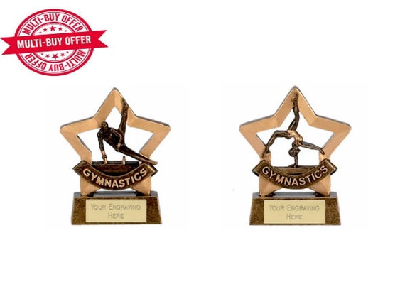 Gymnastics Trophy Award  FREE Engraving Shipped 2 Day Priority Mail 