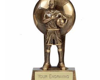 Football Male Award Trophy - Personalised Engraving