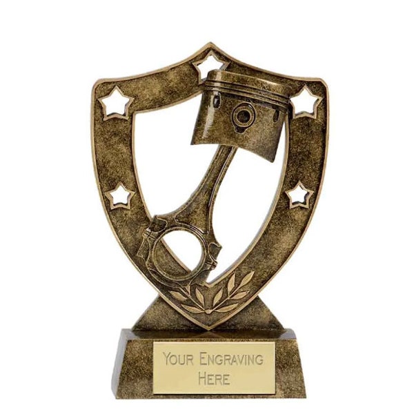 Motorsport Piston Trophy Award - Personalised Engraving