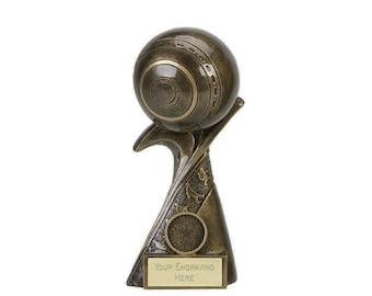 Lawn Bowls Trophies Awards - Personalised Engraving - Custom Insert