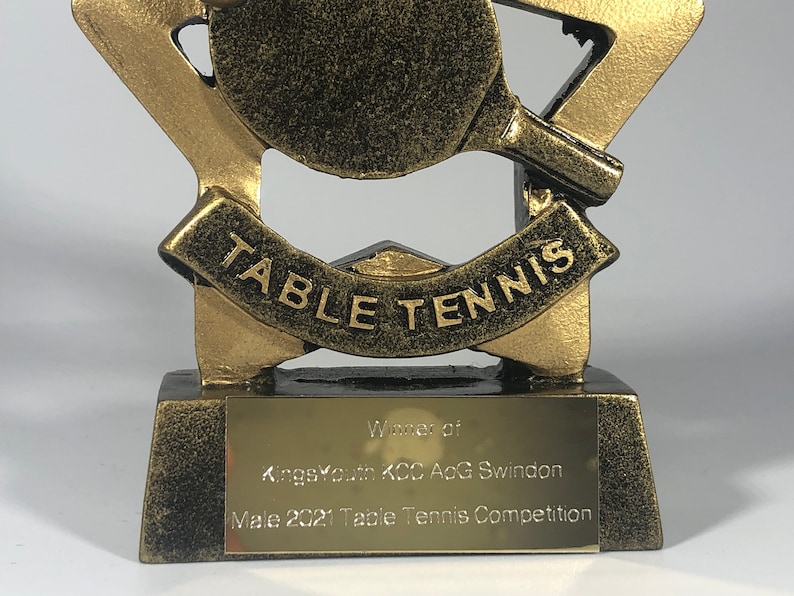 Table Tennis Award Trophy Personalized Engraving - Etsy