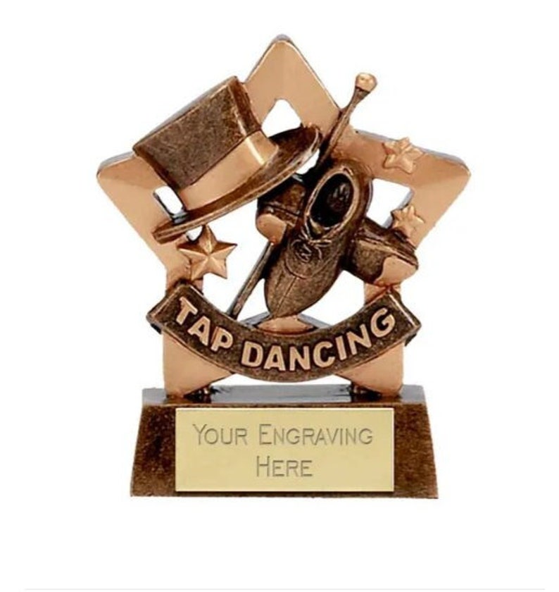 Tap Dancing Award Trophy Personalized Engraving Etsy