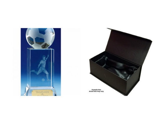 Football Crystal Glass Award Football Crystal Coffret cadeau Gravure  personnalisée -  France