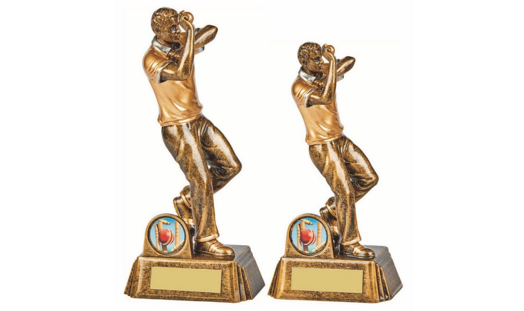 Cricket Male Bowler Award Trophy Personalized Engraving Custom Inserts