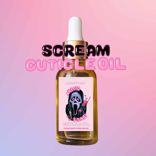 Cuticle oil Deluxe Vegan Nail Oil Hydrating Moisturizing Repair Heal Growth Scream movie