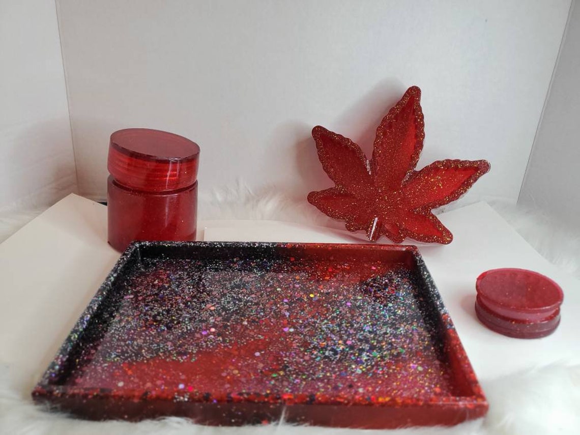 Resin customized smokers rolling tray set Etsy