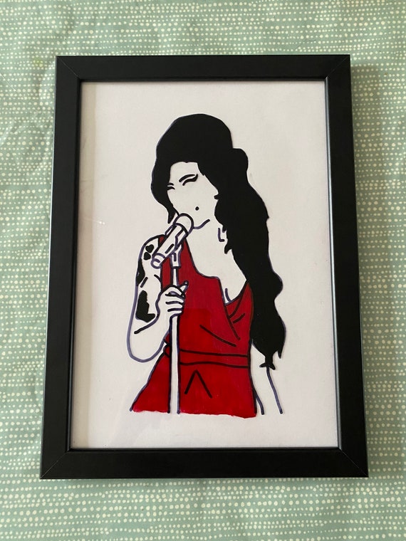 Amy Winehouse Line Drawing | Etsy