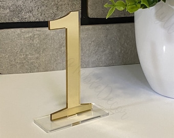 Gold table numbers, black table numbers, silver table number, mirror acrylic table numbers, mirror table number, wedding table decor, party