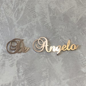 Rose gold mirror name sign, name sign for wall decoration, mirror name wall decor, mirror name sign, name wall decor, mirror wall decor sign